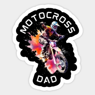 Motocross Dad Dirt Bikes Racer Sticker